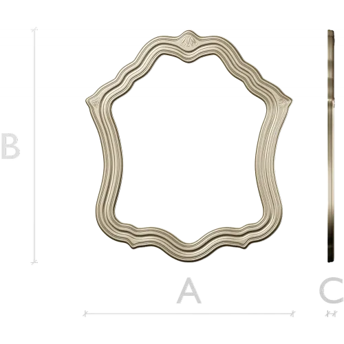 Wavy Baroque Frame STL for CNC