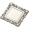 Baroque Square Frame STL - ornate CNC-ready 3D model