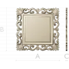 Baroque Square Frame STL - ornate CNC-ready 3D model