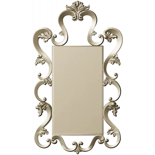 Rococo Rectangular Carved Frame STL
