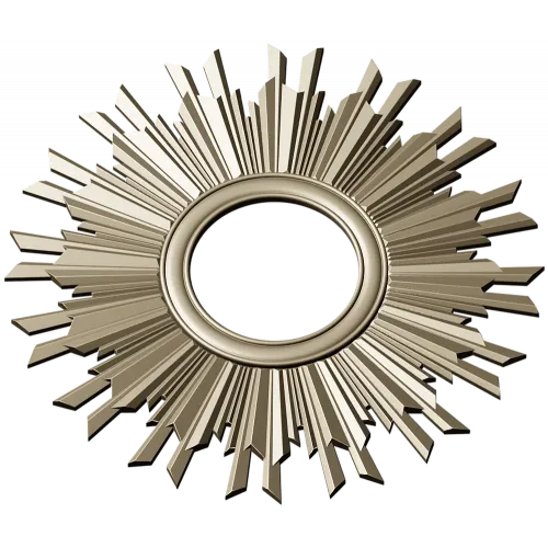 Sunburst Ornamental Frame STL for CNC