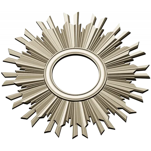 Sunburst Ornamental Frame STL for CNC