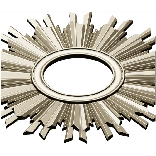 Sunburst Ornamental Frame STL for CNC