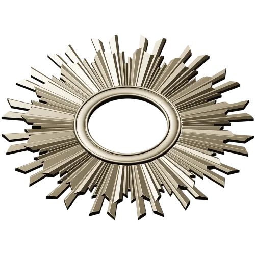 Sunburst Ornamental Frame STL for CNC