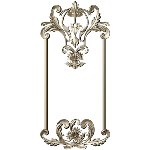 Ornate Rococo Frame STL for CNC Milling