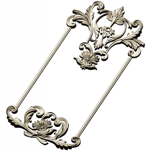 Ornate Rococo Frame STL for CNC Milling