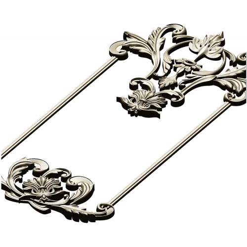 Ornate Rococo Frame STL for CNC Milling