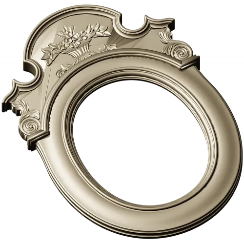 Aurelia Oval Cartouche - 3D STL Frame for CNC