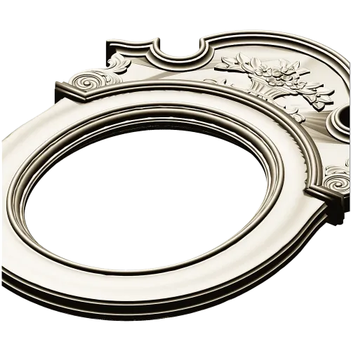 Aurelia Oval Cartouche - 3D STL Frame for CNC