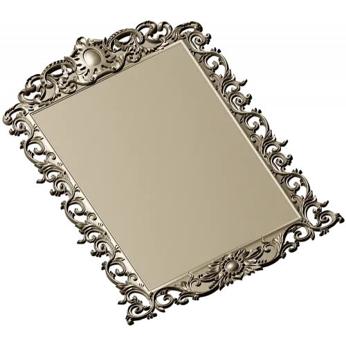 Rococo Ornamental Frame STL for CNC Milling