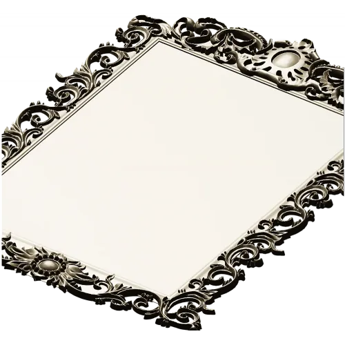 Rococo Ornamental Frame STL for CNC Milling