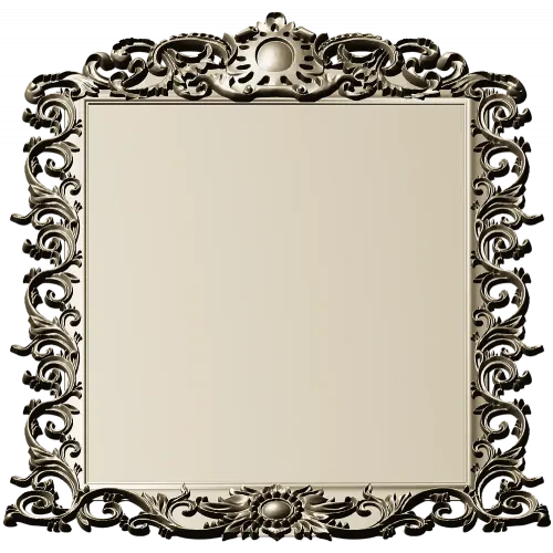 Rococo Ornamental Frame STL for CNC Milling