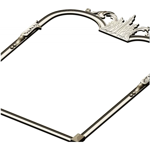 Ornate Crown Mirror Frame - STL 3D model for CNC milling