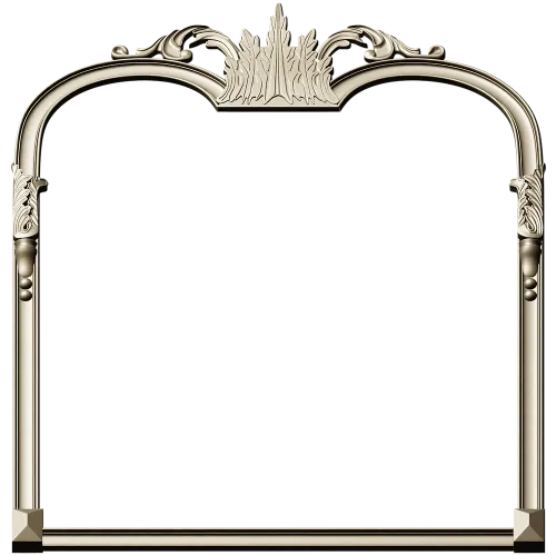Ornate Crown Mirror Frame - STL 3D model for CNC milling