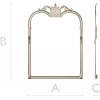 Ornate Crown Mirror Frame - STL 3D model for CNC milling