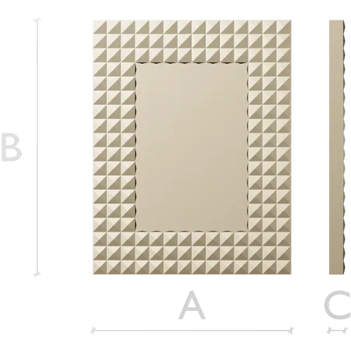 Pyramid Stud Frame STL - 3D model for CNC milling
