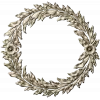 Laurel Wreath Relief - detailed 3D STL model for CNC