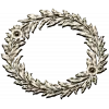Laurel Wreath Relief - detailed 3D STL model for CNC