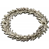 Laurel Wreath Relief - detailed 3D STL model for CNC