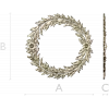 Laurel Wreath Relief - detailed 3D STL model for CNC