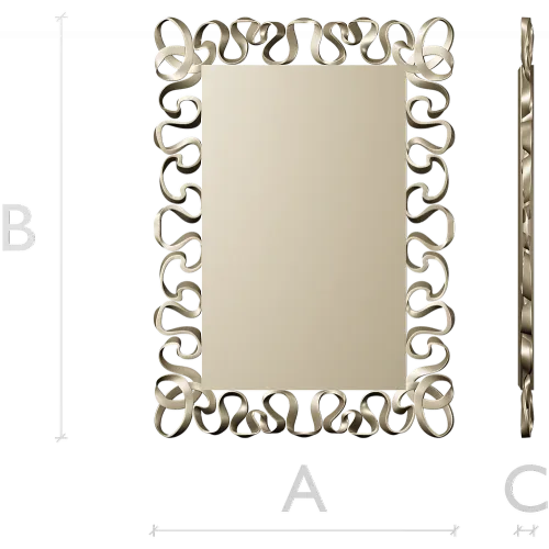 Ribbon Lace Frame - STL 3D model for CNC milling