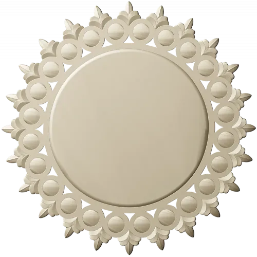 Sunburst Round Frame STL for CNC