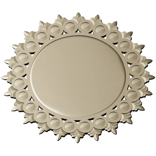 Sunburst Round Frame STL for CNC