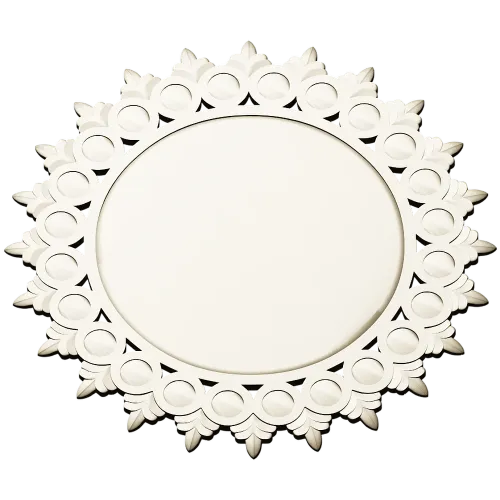 Sunburst Round Frame STL for CNC