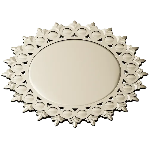 Sunburst Round Frame STL for CNC