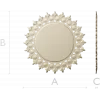 Sunburst Round Frame STL for CNC