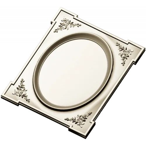 Ornamental Oval Cartouche STL for CNC