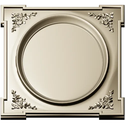 Ornamental Oval Cartouche STL for CNC