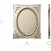 Ornamental Oval Cartouche STL for CNC