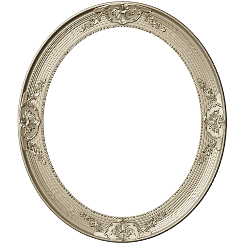 Fleuron Oval Frame STL for CNC