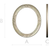 Fleuron Oval Frame STL for CNC