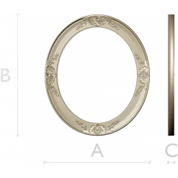 Fleuron Oval Frame