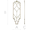 Elysian Lattice Vertical Panel - STL 3D model for CNC