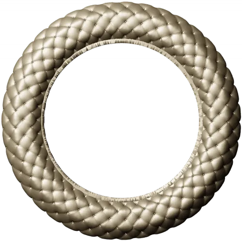 Braided Ring Frame - STL 3D model for CNC milling