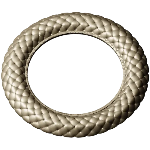 Braided Ring Frame - STL 3D model for CNC milling