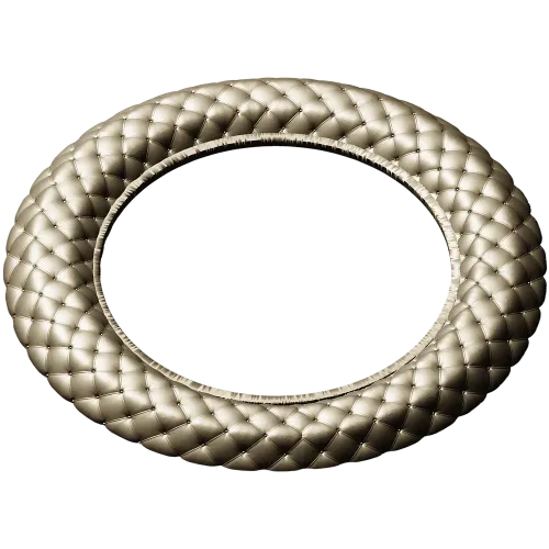 Braided Ring Frame - STL 3D model for CNC milling