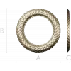 Braided Ring Frame - STL 3D model for CNC milling