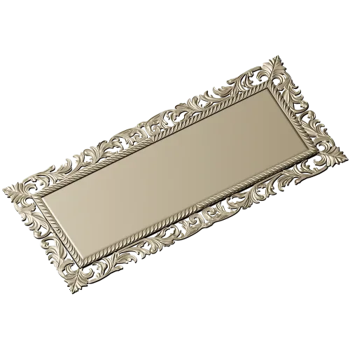 Acanthus Royale Plaque - STL 3D model for CNC milling