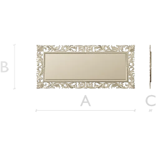 Acanthus Royale Plaque - STL 3D model for CNC milling