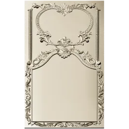 Rococo Heart Cartouche Panel