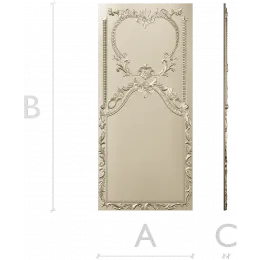 Rococo Heart Cartouche Panel