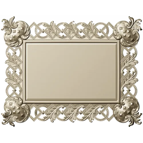 Ornate Interlace Frame STL for CNC Milling