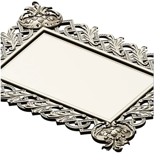 Ornate Interlace Frame STL for CNC Milling