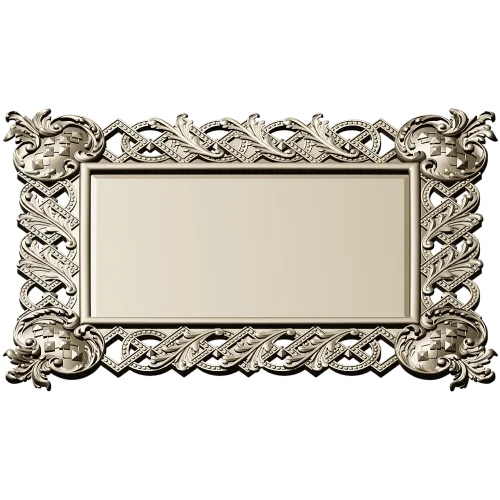Ornate Interlace Frame STL for CNC Milling