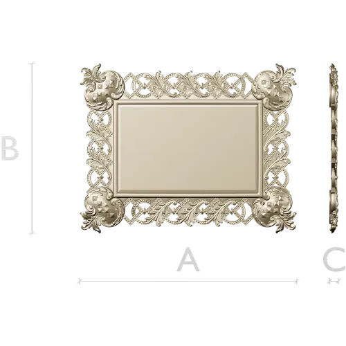 Ornate Interlace Frame STL for CNC Milling