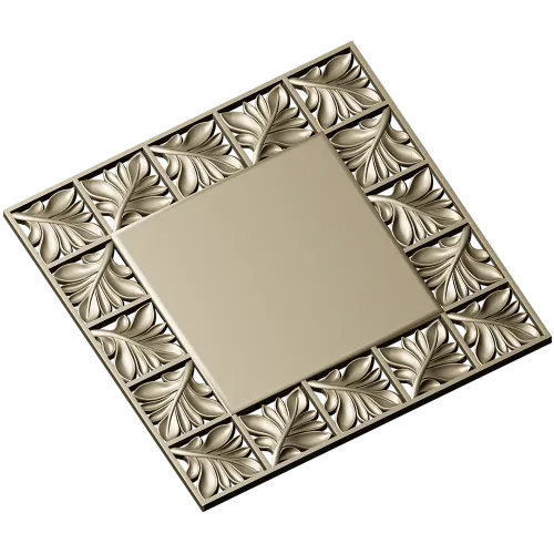 Ornate Acanthus Frame STL for CNC Milling
